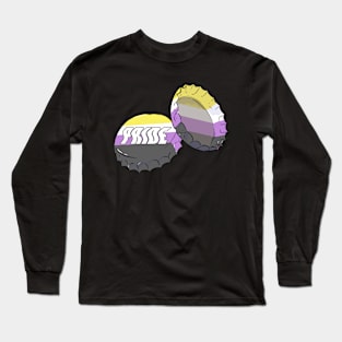 NonBinary Pride Bottle Cap Long Sleeve T-Shirt